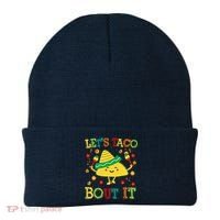 Cute Lets Taco Bout It Funny Mexican Taco Beanie thumb 0