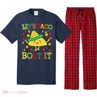 Cute Lets Taco Bout It Funny Mexican Taco Pajama Set thumb 0