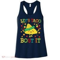 Cute Lets Taco Bout It Funny Mexican Taco Women's Tank Top thumb 0