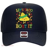 Cute Lets Taco Bout It Funny Mexican Taco Hat thumb 0