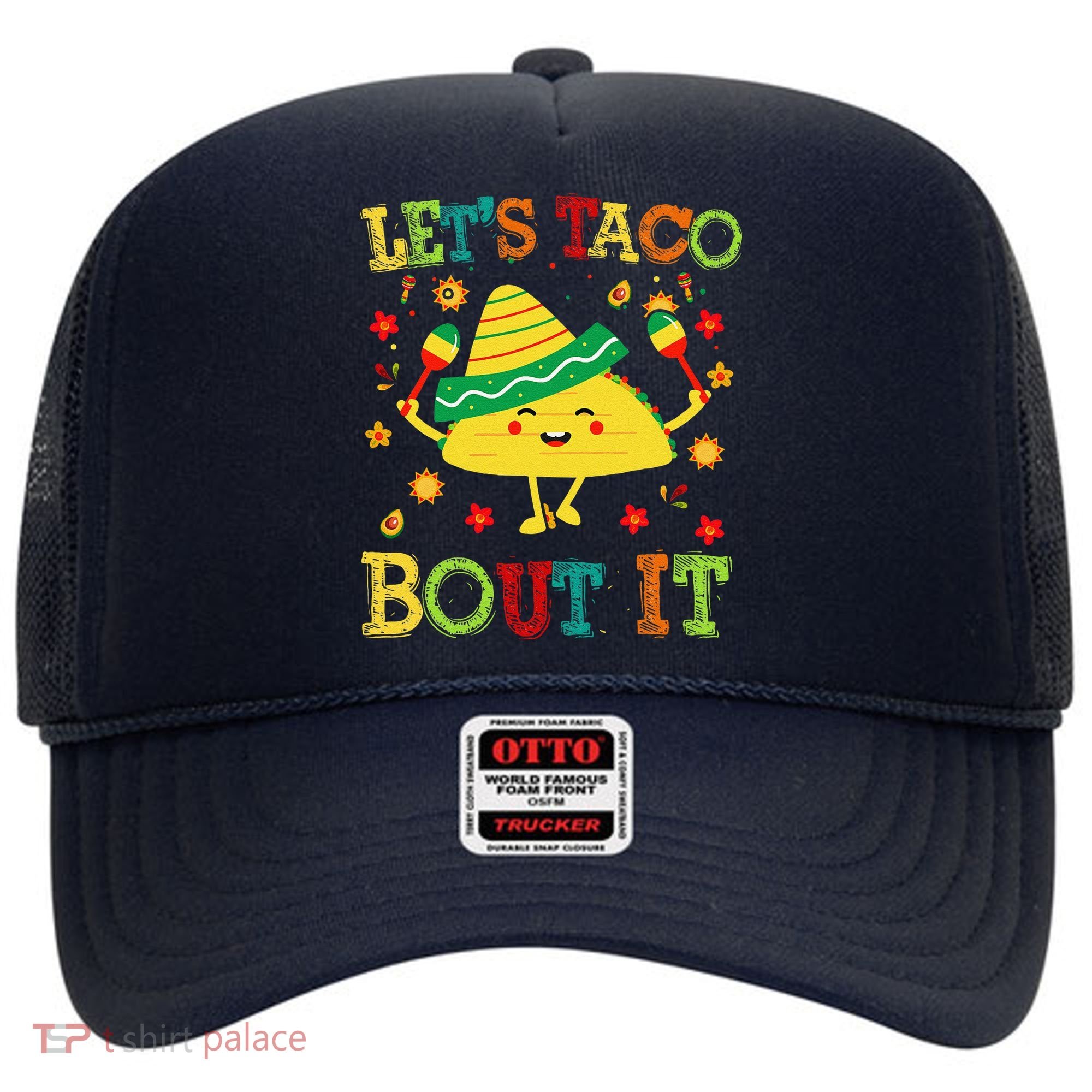 Cute Lets Taco Bout It Funny Mexican Taco Hat