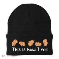 Capybara Lover This Is How I Roll Capybara Gift Beanie thumb 0