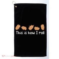 Capybara Lover This Is How I Roll Capybara Gift Golf Towel thumb 0