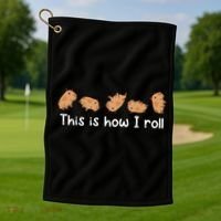 Capybara Lover This Is How I Roll Capybara Gift Golf Towel thumb 1