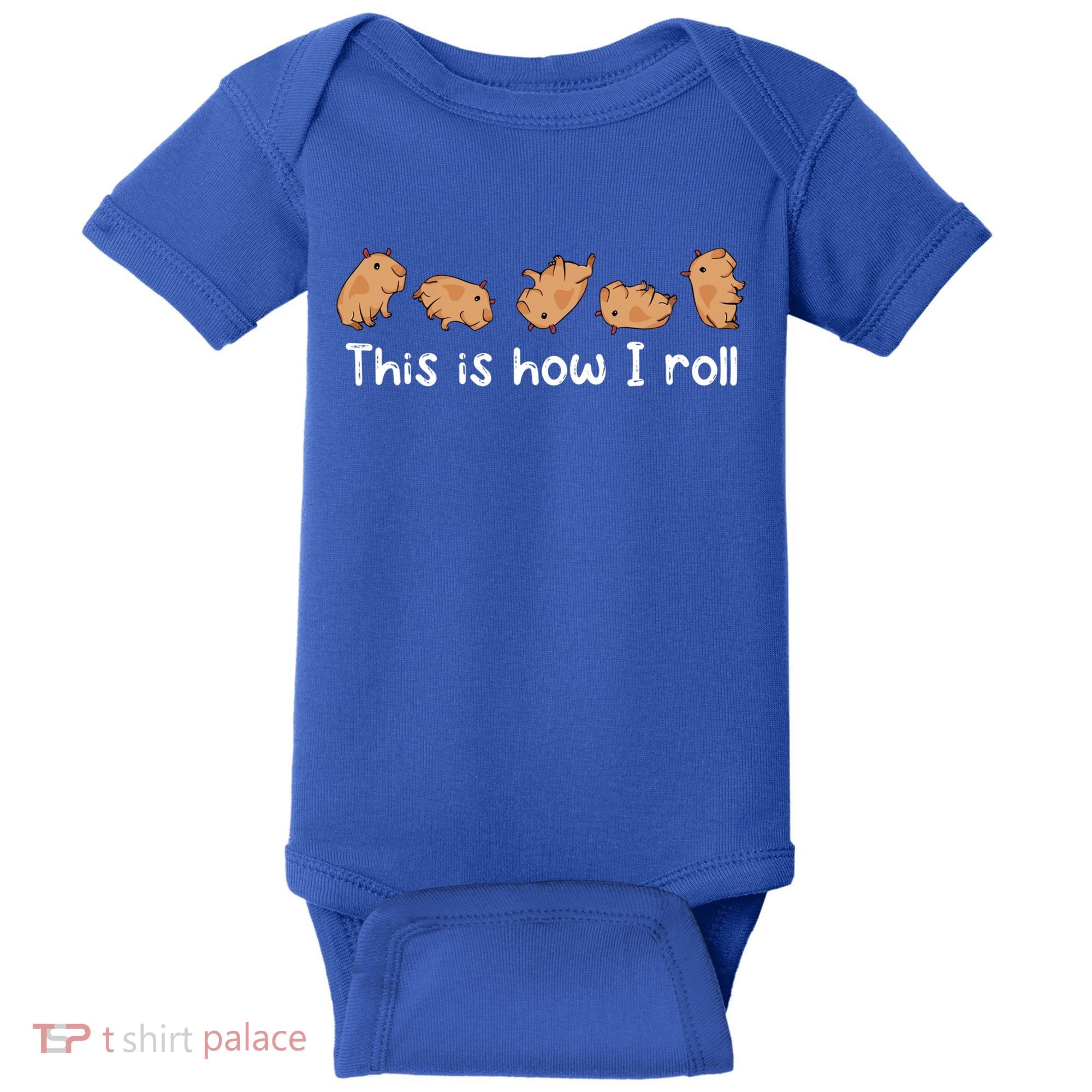 Capybara Lover This Is How I Roll Capybara Gift Baby Bodysuit