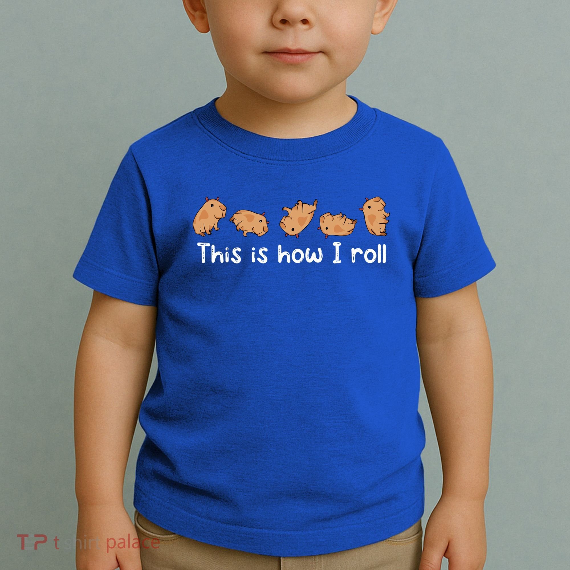 Capybara Lover This Is How I Roll Capybara Gift Toddler T-Shirt