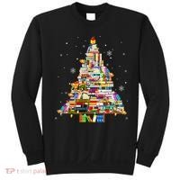 Christmas Library Tree Lights For Librarian And Book Lover Sweatshirt thumb 0