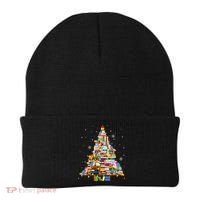 Christmas Library Tree Lights For Librarian And Book Lover Beanie thumb 0