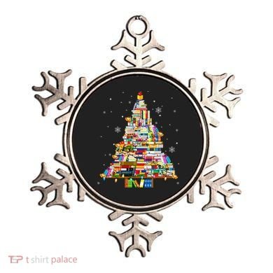 Christmas Library Tree Lights For Librarian And Book Lover Ornament