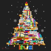 Christmas Library Tree Lights For Librarian And Book Lover Hat thumb 2