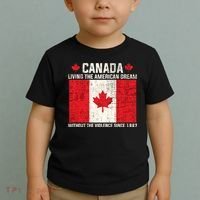 Canada Living The American Dream Without The Violence Since 1867 Toddler T-Shirt thumb 2