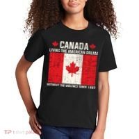 Canada Living The American Dream Without The Violence Since 1867 Kids T-Shirt thumb 2