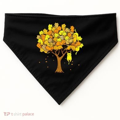 Cat Lover Tree Cute USA-Made Doggie Bandana
