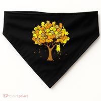 Cat Lover Tree Cute USA-Made Doggie Bandana thumb 0