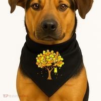 Cat Lover Tree Cute USA-Made Doggie Bandana thumb 1