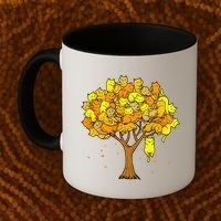 Cat Lover Tree Cute Coffee Mug thumb 2