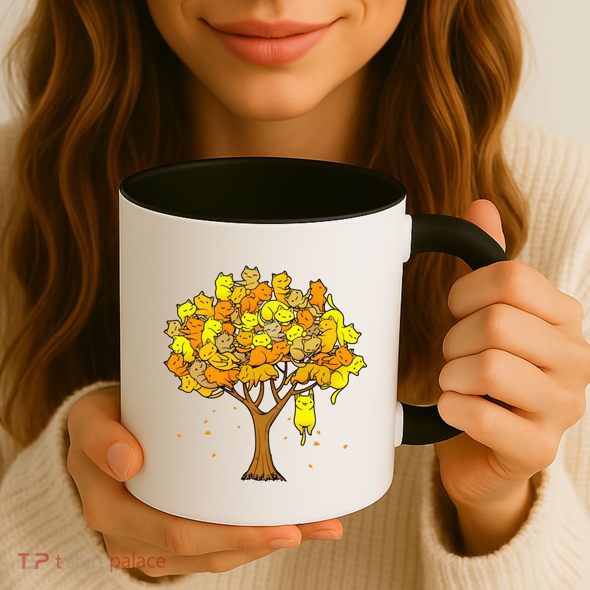 Cat Lover Tree Cute Coffee Mug