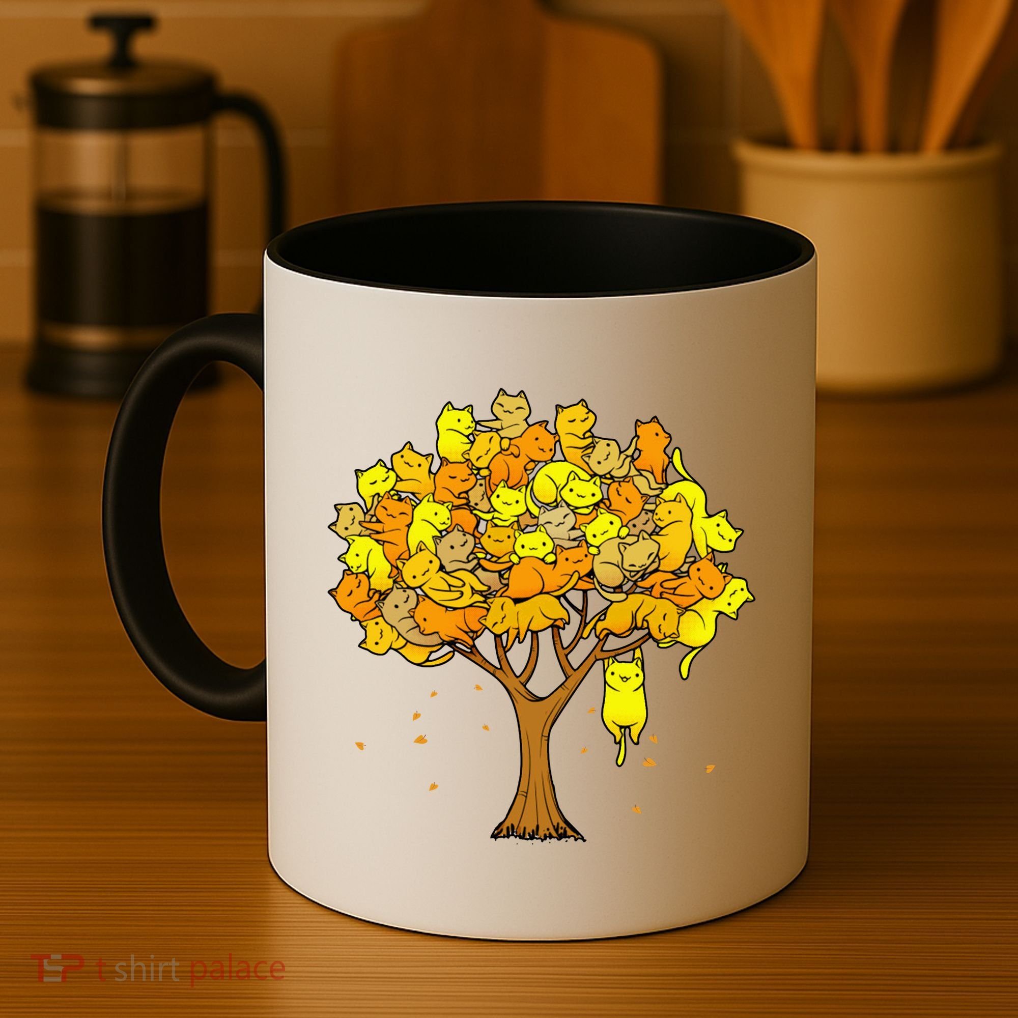 Cat Lover Tree Cute Coffee Mug