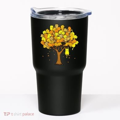 Cat Lover Tree Cute Tumbler