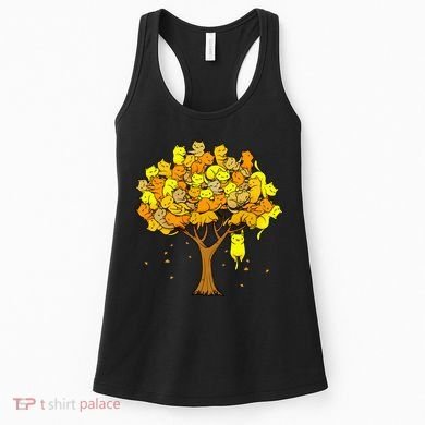 Cat Lover Tree Cute Women's Tank Top