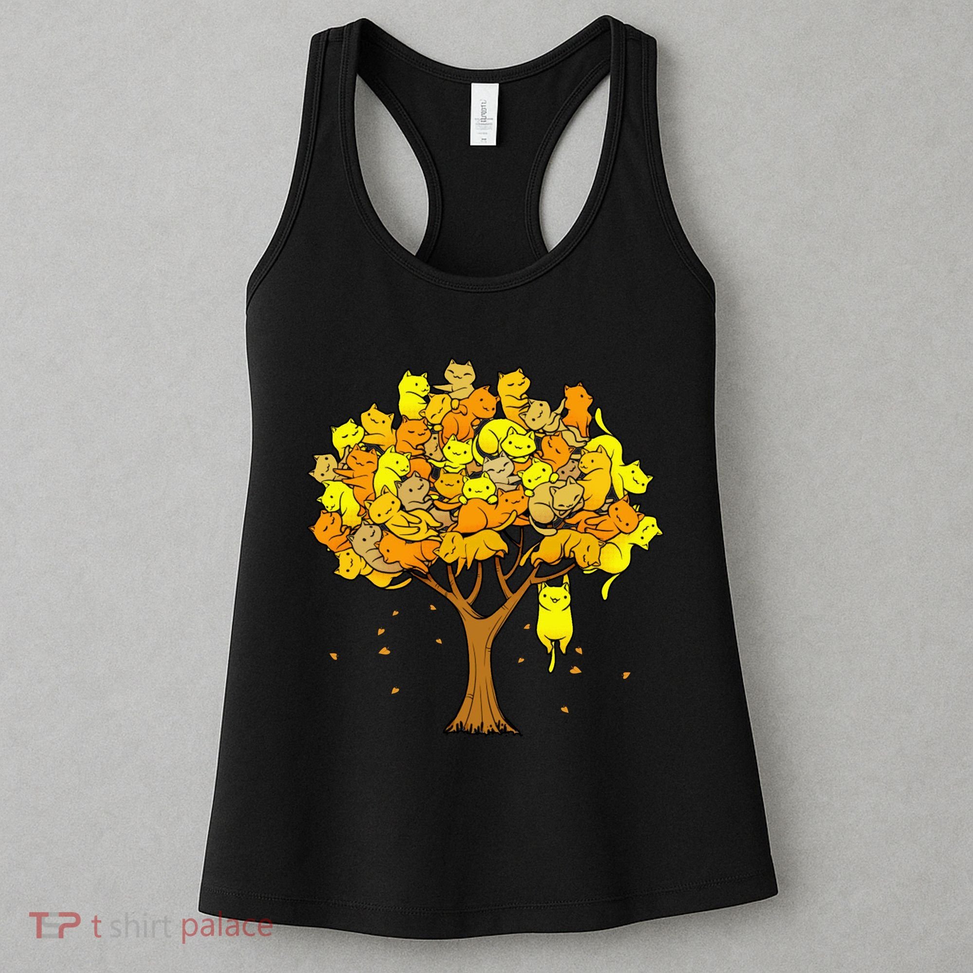 Cat Lover Tree Cute Women's Tank Top