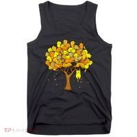Cat Lover Tree Cute Tank Top thumb 0