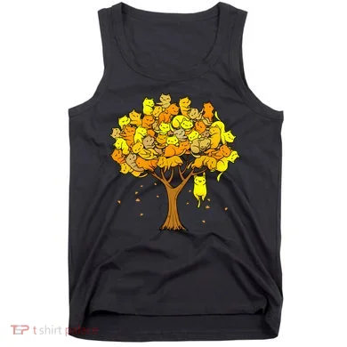 Cat Lover Tree Cute Tank Top
