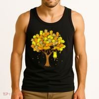 Cat Lover Tree Cute Tank Top thumb 3