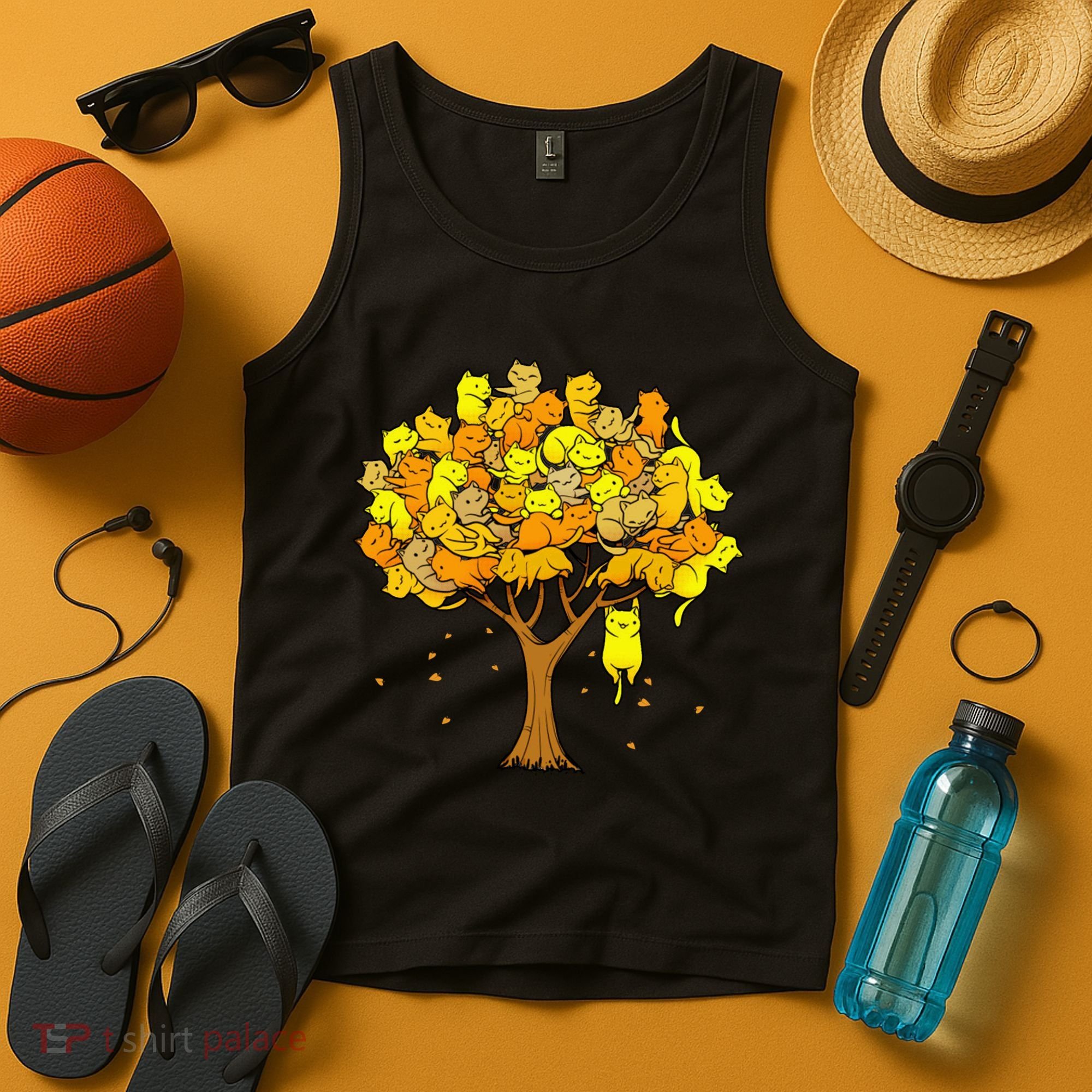 Cat Lover Tree Cute Tank Top