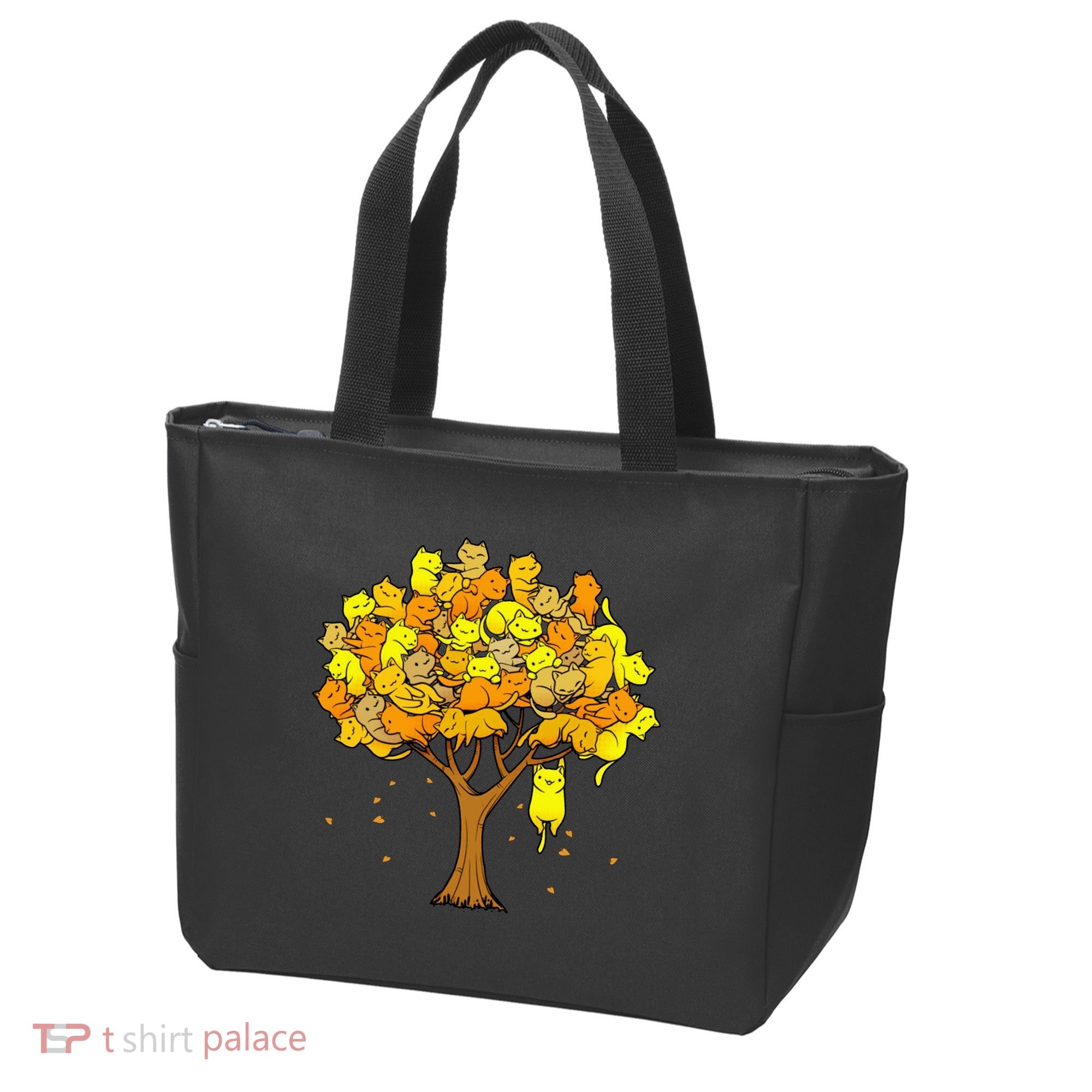 Cat Lover Tree Cute Tote Bag