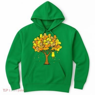 Cat Lover Tree Cute Hoodie
