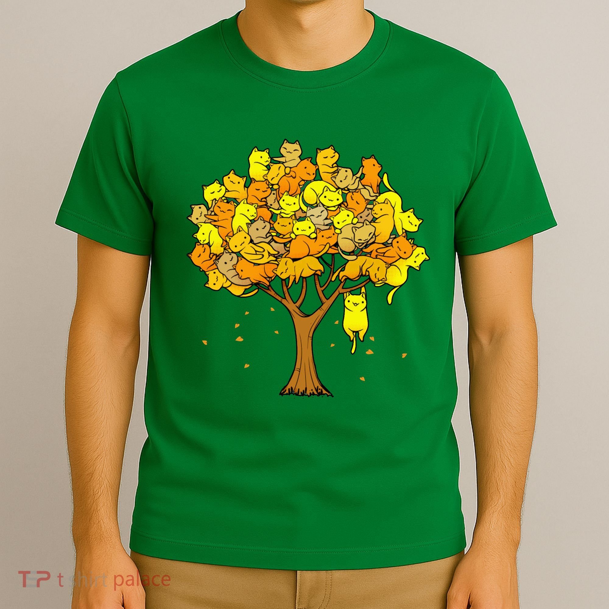Cat Lover Tree Cute T-Shirt