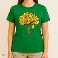Cat Lover Tree Cute T-Shirt thumb 4