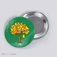 Cat Lover Tree Cute Button thumb 0