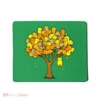 Cat Lover Tree Cute Mousepad thumb 0