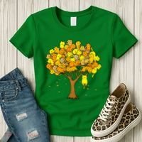 Cat Lover Tree Cute Women's T-Shirt thumb 3
