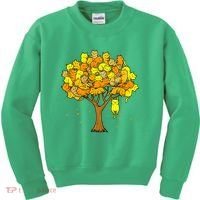 Cat Lover Tree Cute Kids Sweatshirt thumb 0
