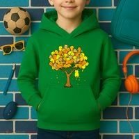 Cat Lover Tree Cute Kids Hoodie thumb 2