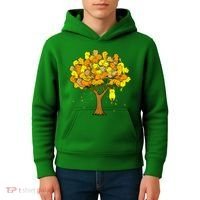 Cat Lover Tree Cute Kids Hoodie thumb 4