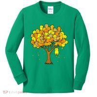 Cat Lover Tree Cute Kids Long Sleeve Shirt thumb 0