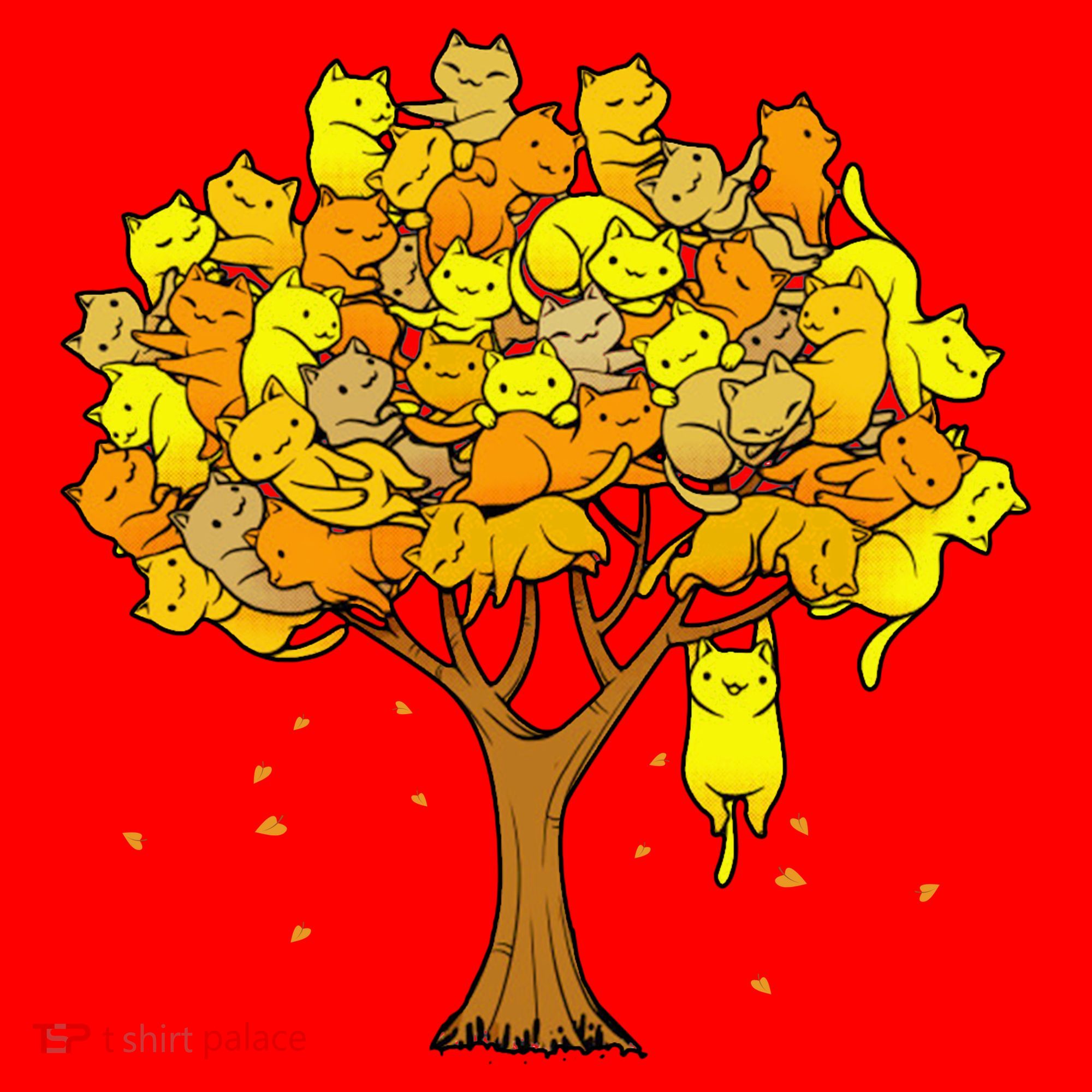Cat Lover Tree Cute Santa Hat