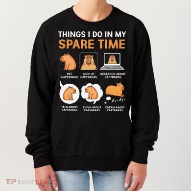 Capybara Lover Things I Do In My Spare Time Women's Sweatshirt