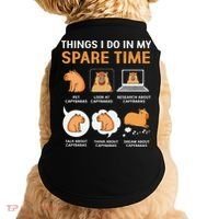 Capybara Lover Things I Do In My Spare Time Doggie Tank thumb 0