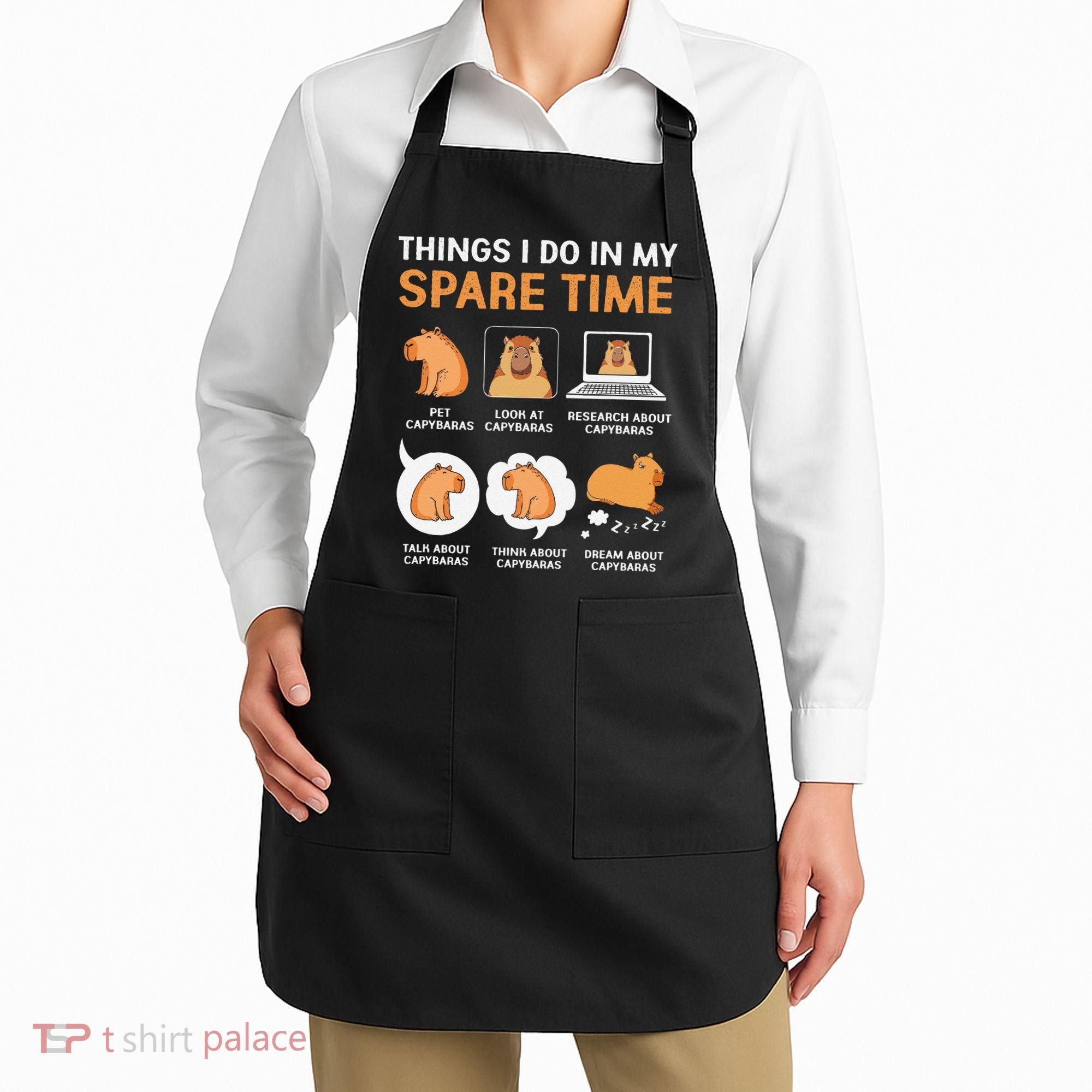 Capybara Lover Things I Do In My Spare Time Apron