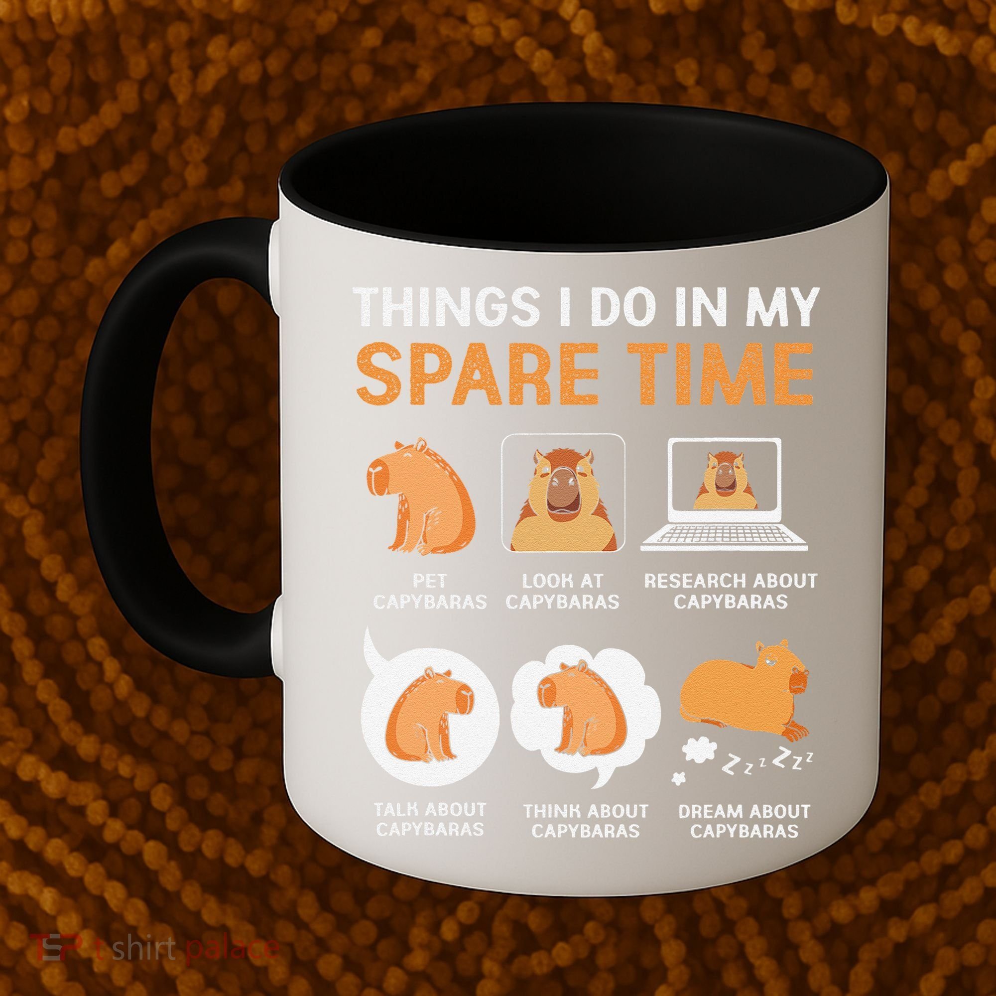 Capybara Lover Things I Do In My Spare Time Coffee Mug