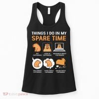 Capybara Lover Things I Do In My Spare Time Women's Tank Top thumb 0
