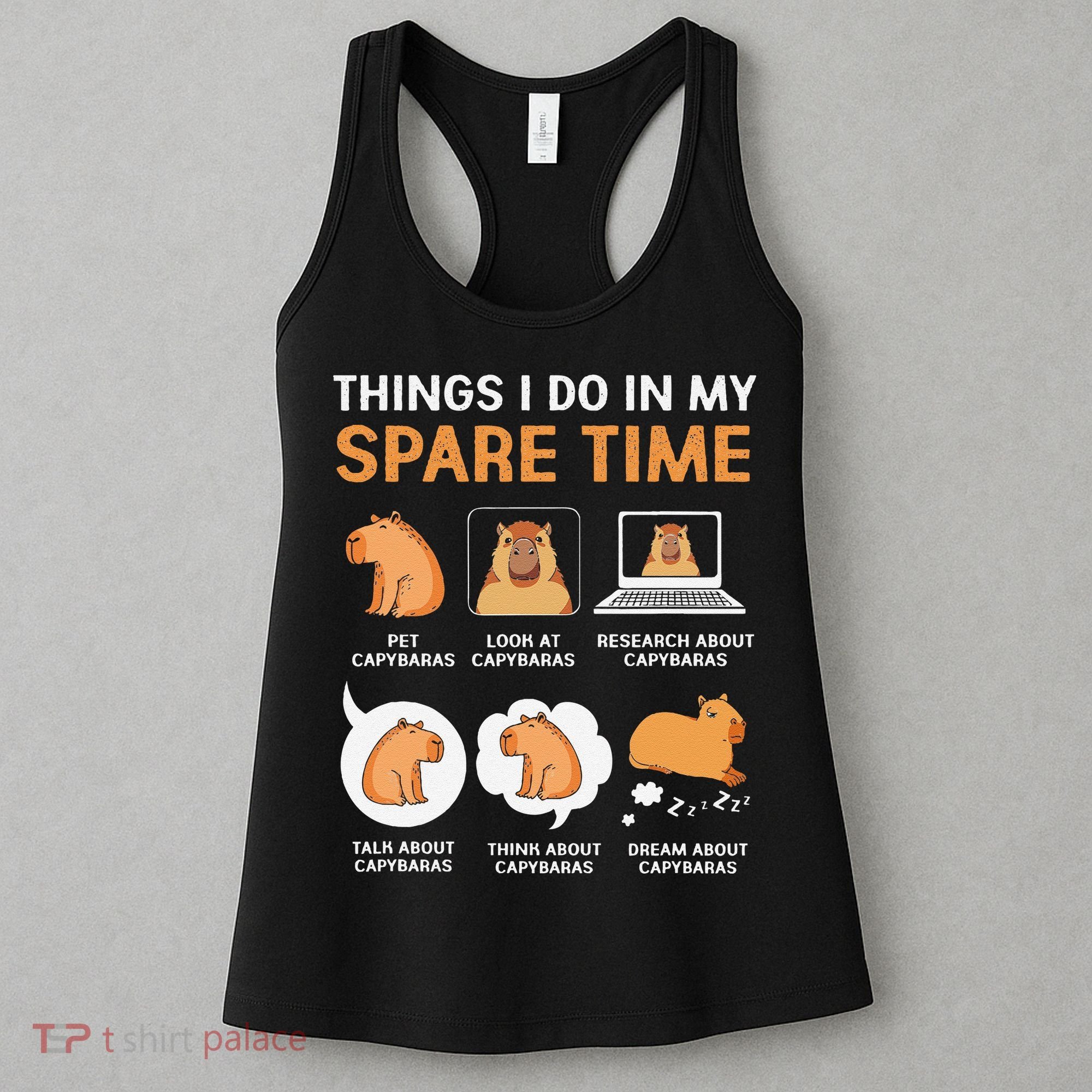 Capybara Lover Things I Do In My Spare Time Women's Tank Top