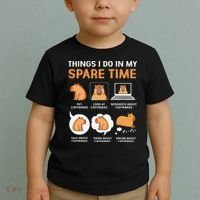 Capybara Lover Things I Do In My Spare Time Toddler T-Shirt thumb 2