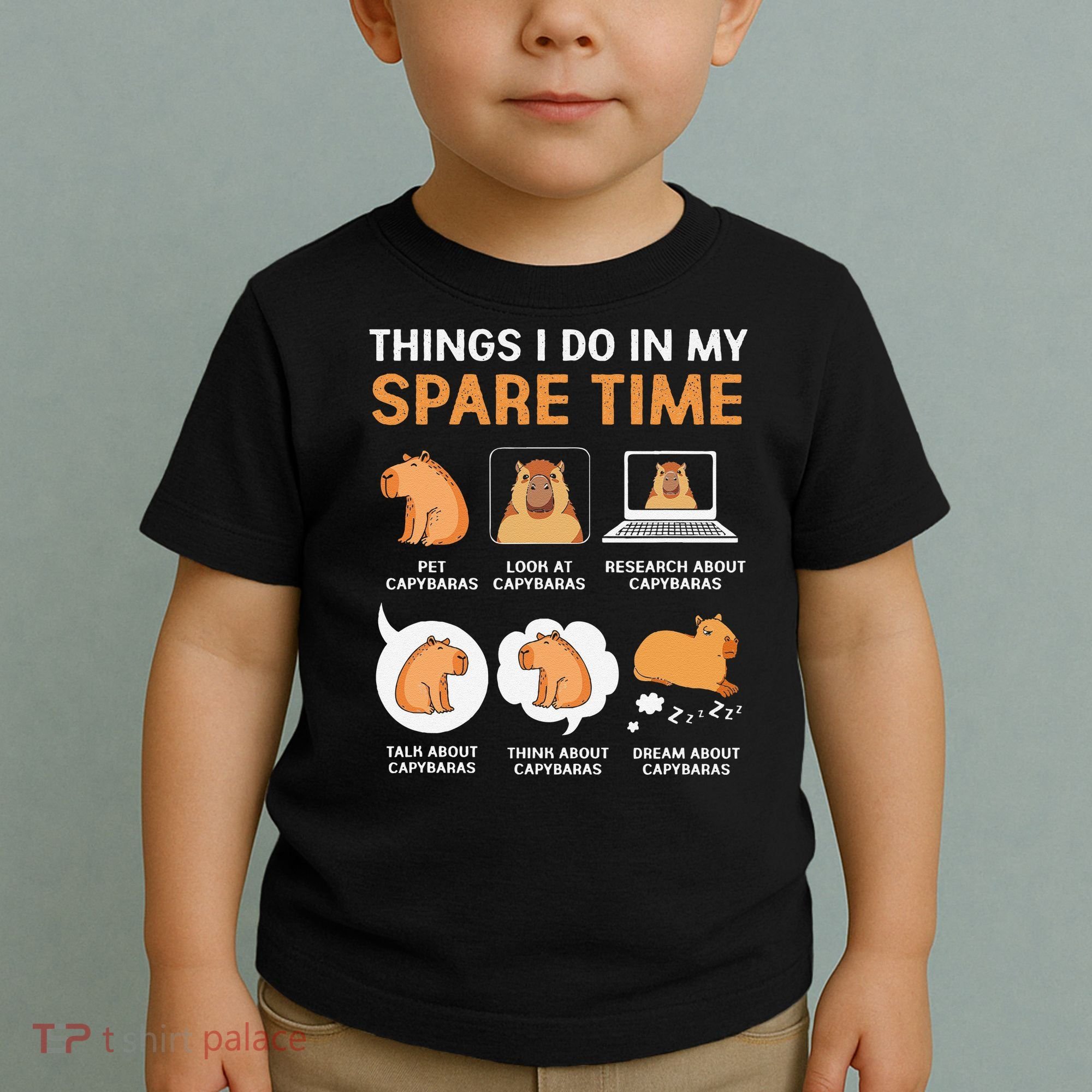 Capybara Lover Things I Do In My Spare Time Toddler T-Shirt