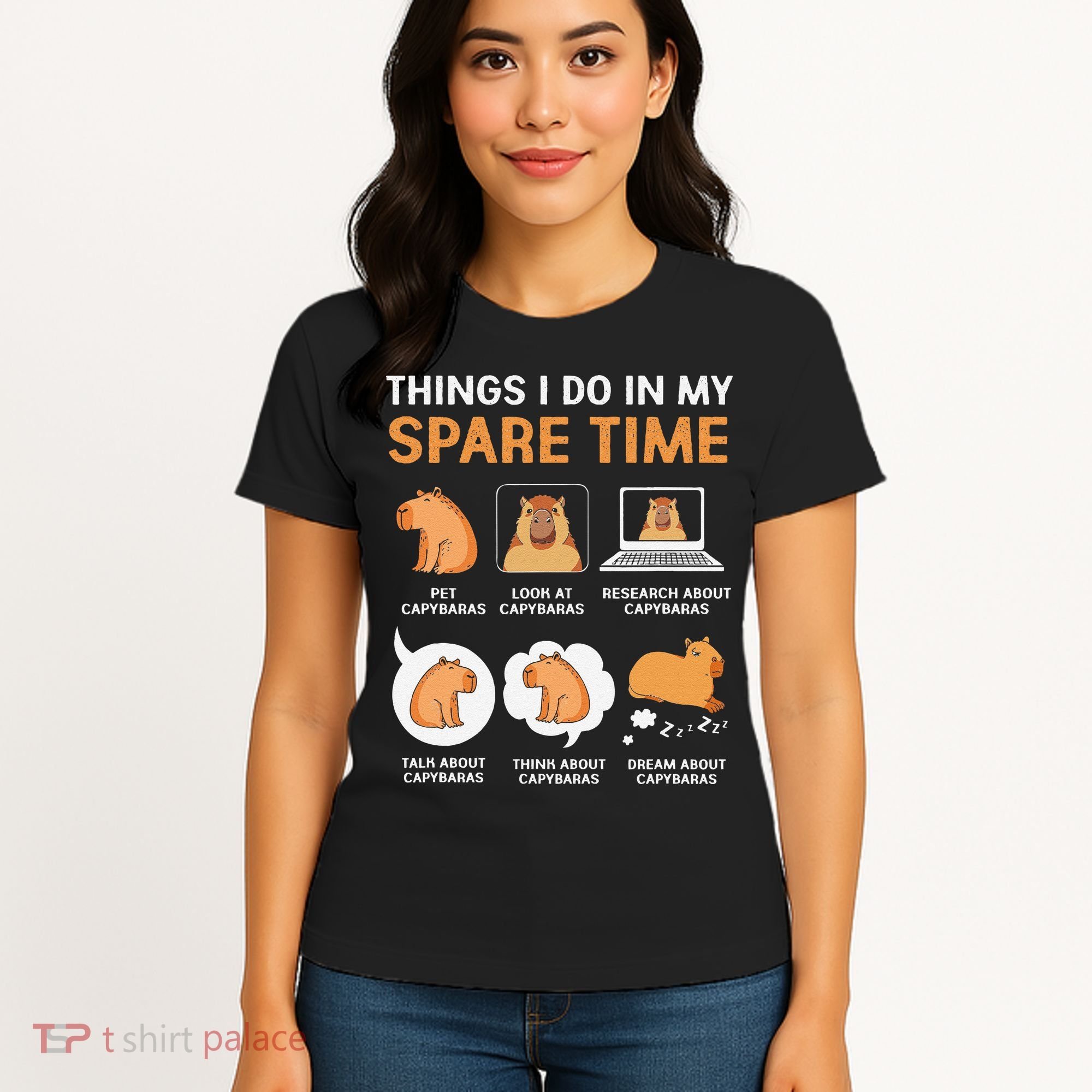 Capybara Lover Things I Do In My Spare Time Women's T-Shirt